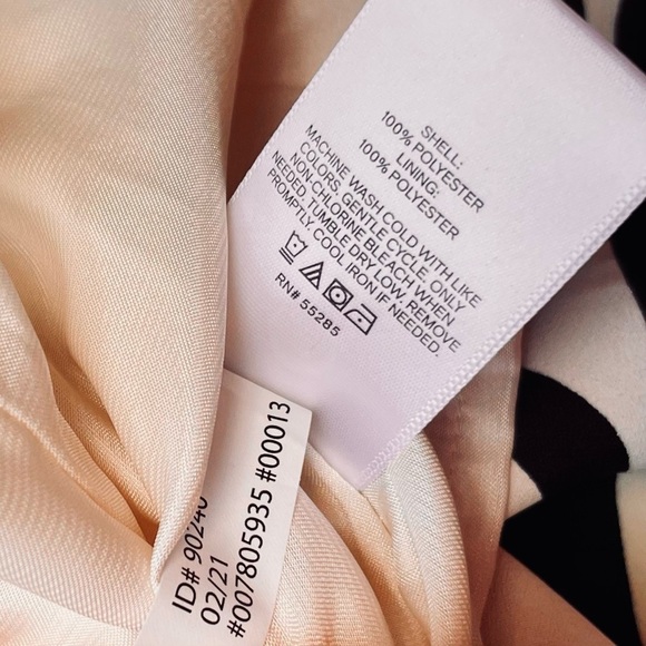 Express Sleeveless Abstract Print Draped Mini Sheath Midi Dress V-Neck Wrap Top - Picture 15 of 16